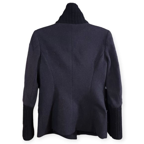 Theory Tegian Exterior Wool Cashmere Double-breasted Jacket in Gray Women's S - Picture 4 of 6